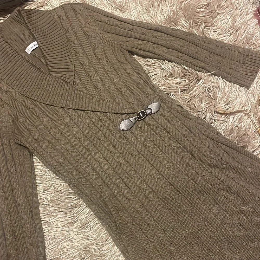 CALVIN Klein Long‎ Sleeve Sweater Dress sz Small - Picture 3 of 11